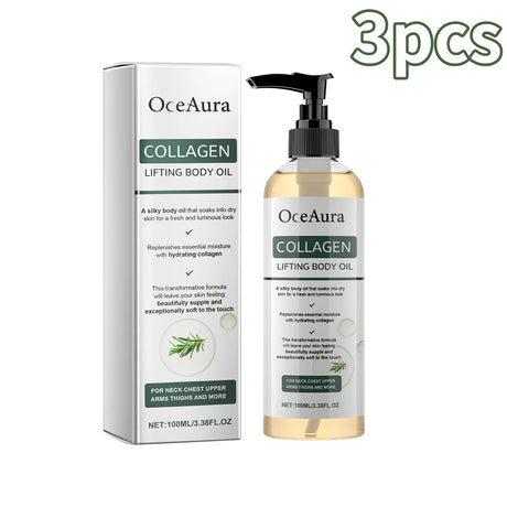 Collagen Firming Body Oil Deep Hydration Moisturizing Firming Arm Belly & Excess Fat Whole Body Skin Massage Essential Oil 100ml