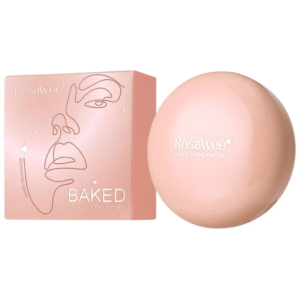 3D Face Highlighter Powder Instant Silky Baked Shimmer Illuminator Makeup Natural Glossy Brighten Contouring Glitter High Gloss