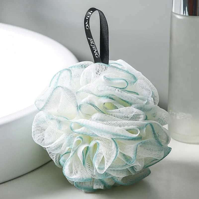 Bath Shower Loofah Sponge, 1 PCS Shower Sponge Cleaning Bath Loofa Body Scrubber Balls, Bathing Sponges for Women and Men, Green