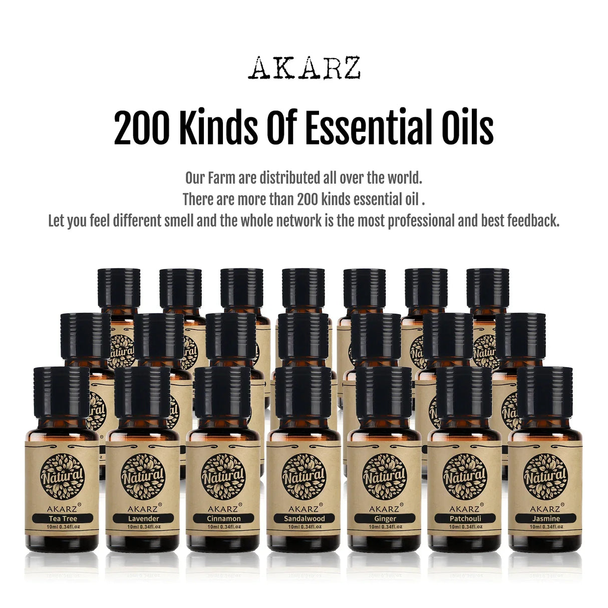 AKARZ Rose Essential Oil Natural for Skin Body Hair Care Diffuser Candle Soap Making DIY Massage Aroma