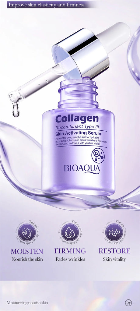 Instant Wrinkle Remover Face Serum Lifting Firming Fade Fine Lines Anti-aging Essence Whitening Brighten Nourish Skin Care