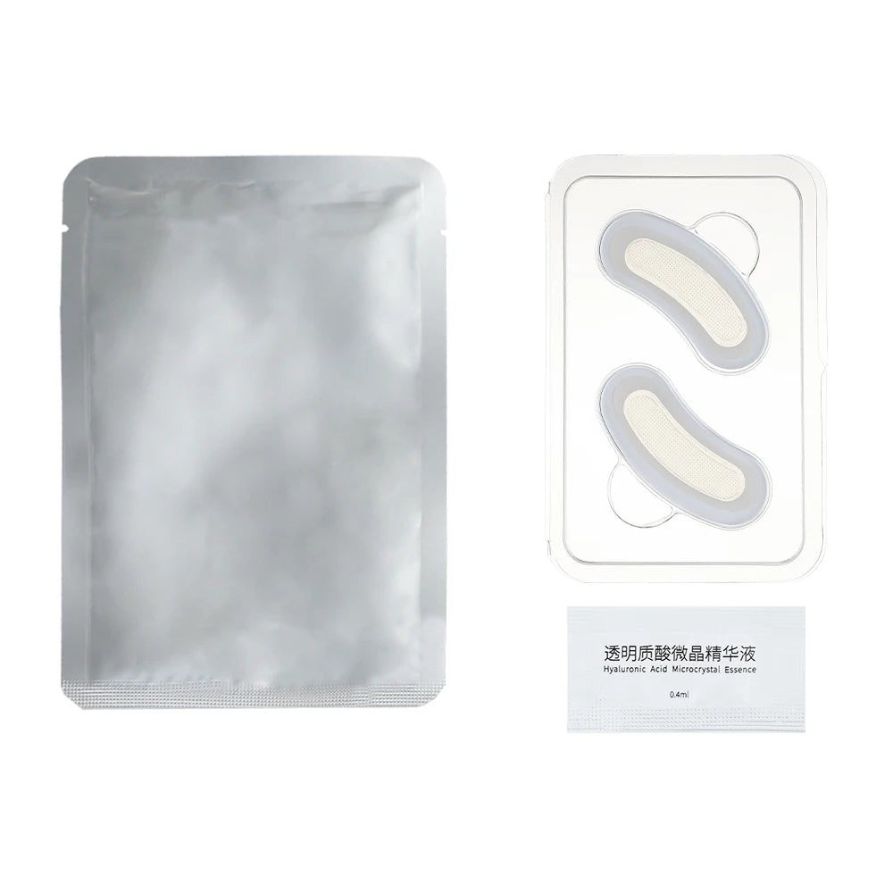 Hyaluronic Acid Microneedle Eye Patches Mask For Anti Aging Dark Circles Moisturizing Under Eye Gel Pads Skin Care