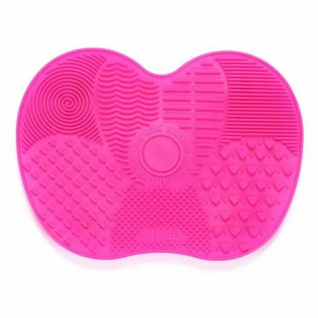 1pcs Silicone Apple-Shaped Makeup Brush Cleaner Pad With Suction Cup For Effective Cosmetic Tool makeup brush cleaning agent pad