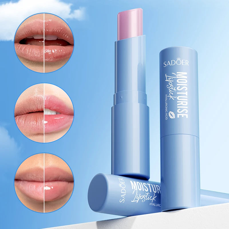 SADOER 1/5/10/15/20PCS Hyaluronic Acid Lip Balm Long-Lasting Moisturizing Lip Care, Hydrating & Nourishing Soothe Dryness
