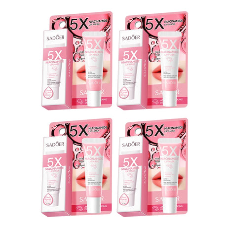 5X Niacinamide Plumping Lip Mask – Intense Hydration & Anti-Dryness for Soft, Pink Lips | Care Chapped Lips Overnig 10g/pc