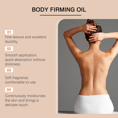 Moisturizing Anti Cellulite Firming Body Oil Sagging Skin Tightening Anti-Aging for Body Refreshing Hydrate Firming Body Oil