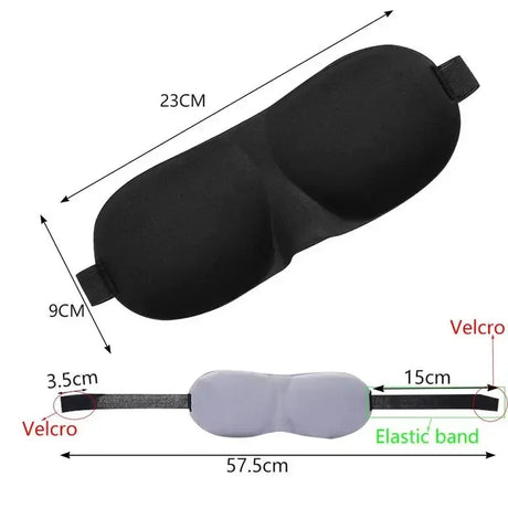 Comfortable Lightweight Eye Cover Soft 3D Contoured Sleeping Mask Breathable Eye Shade for Men and Women Night Travel Rest Aid
