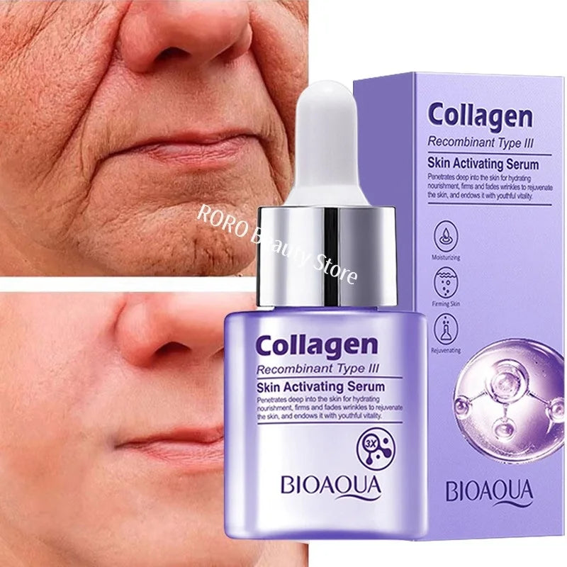 Instant Wrinkle Remover Face Serum Lifting Firming Fade Fine Lines Anti-aging Essence Whitening Brighten Nourish Skin Care