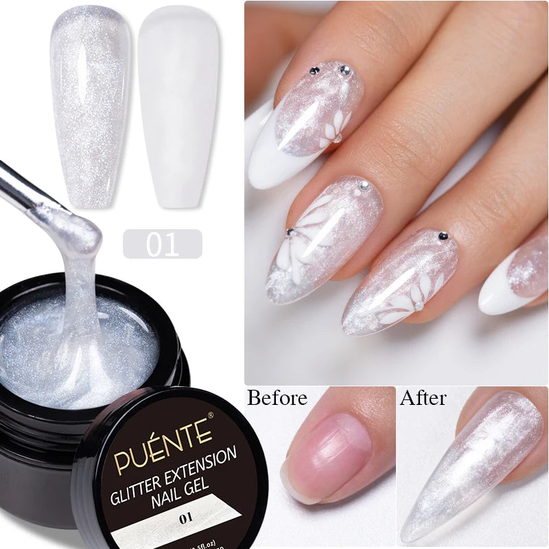 PUENTE 7.5ML Nude Shade Moonlight Cat Magnetic Gel Nail Polish Ultra-Bright Cat Eye Soak Off UV Semi-Permanent Varnish Manicure