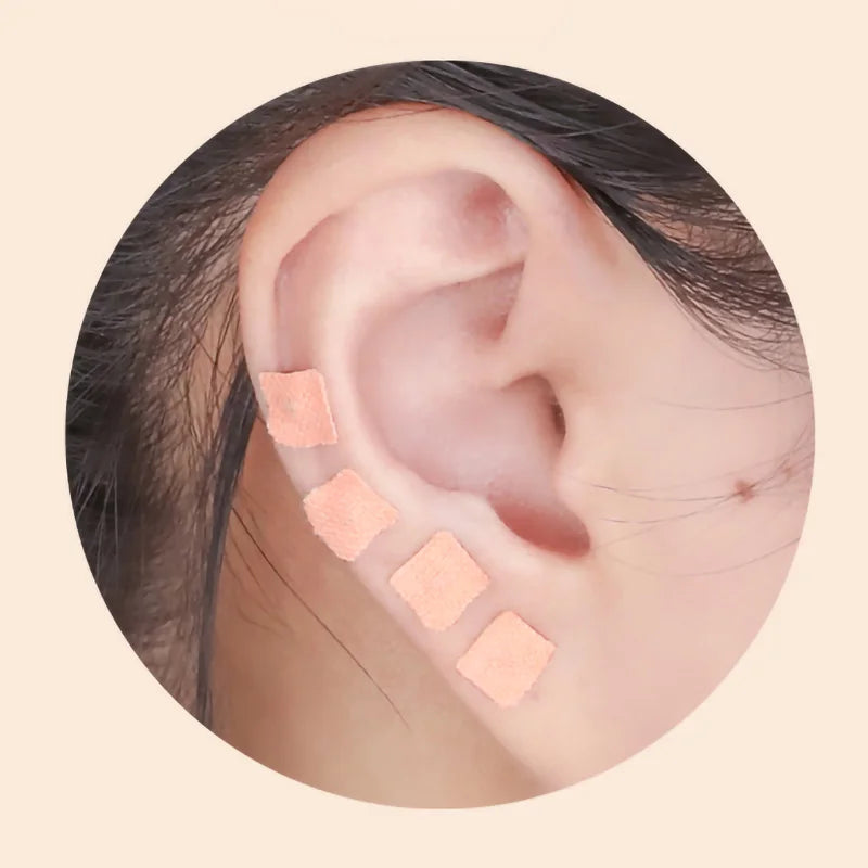 600Pcs Cowherb Seed Ear Stickers – Natural Ear Massage Patches for Relaxation, Soothing Comfort, and Daily Wellness