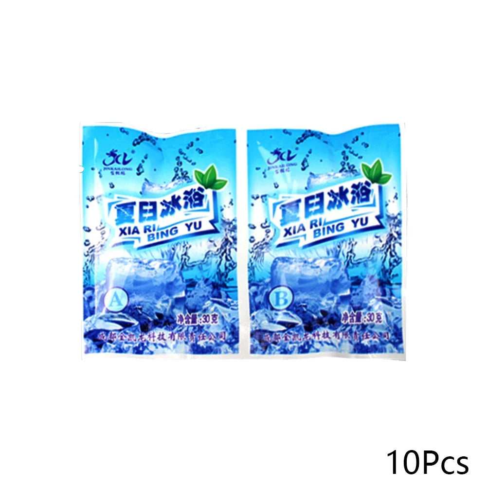 10pcs Rose Bubble Bath Powder Foot Bath Crystal Foot Bath Crystal Mud Body Foot Salt SPA Exfoliation Bath Mud Spa Pedicure