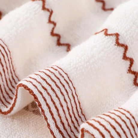 1/2/3PCS Bathroom Cotton Towel Sets Household Towels Wave Bath Hand Face Towels Soft Absorbent Towels Christmas Gift Towels Set