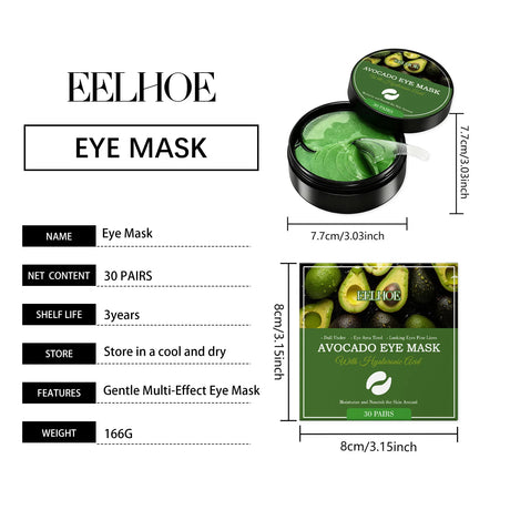 Hyaluronic Acid Eye Mask Under Eye Mask Anti Dark Circles Remove Eye Bags Improves Dullness Moisturizing Hydrating Eye Patches