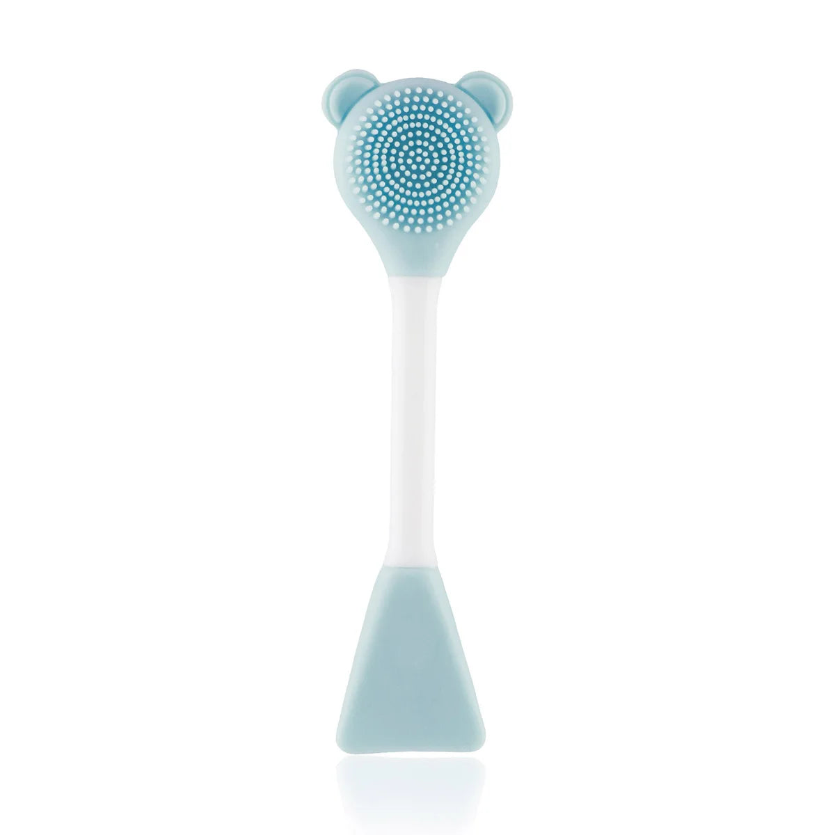 Bear Silicone Double Head Face Mask Brush Facial Exfoliate Blackhead Removal Cleanser Brush Mud Film Facial Brush Skin Care Tool
