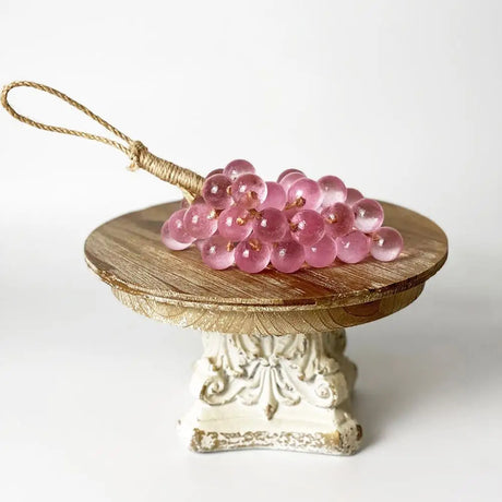 Crystal Clear Transparent Grape Shaped Soap Bar Lovely Fruit Simulation Grape String Soap with Natural Fragrance Home Bathroom