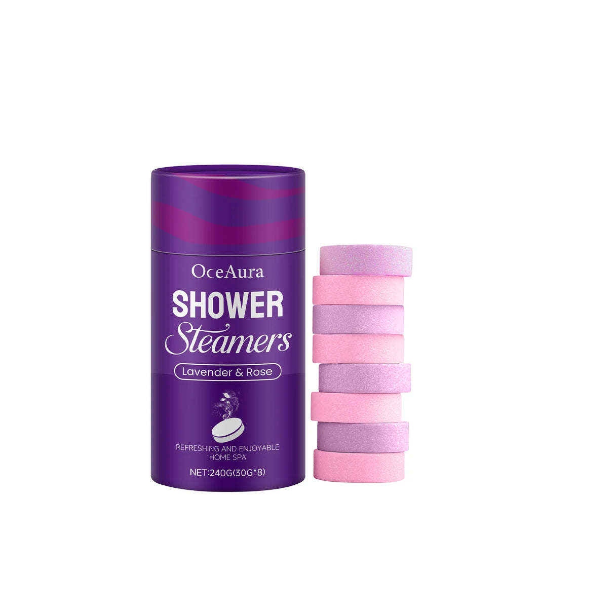 Rose Lavender Aromatherapy Shower Steamers Tablets Home Spa Relax Body Mental Relaxation Bath Products Shower Steamers Tablets