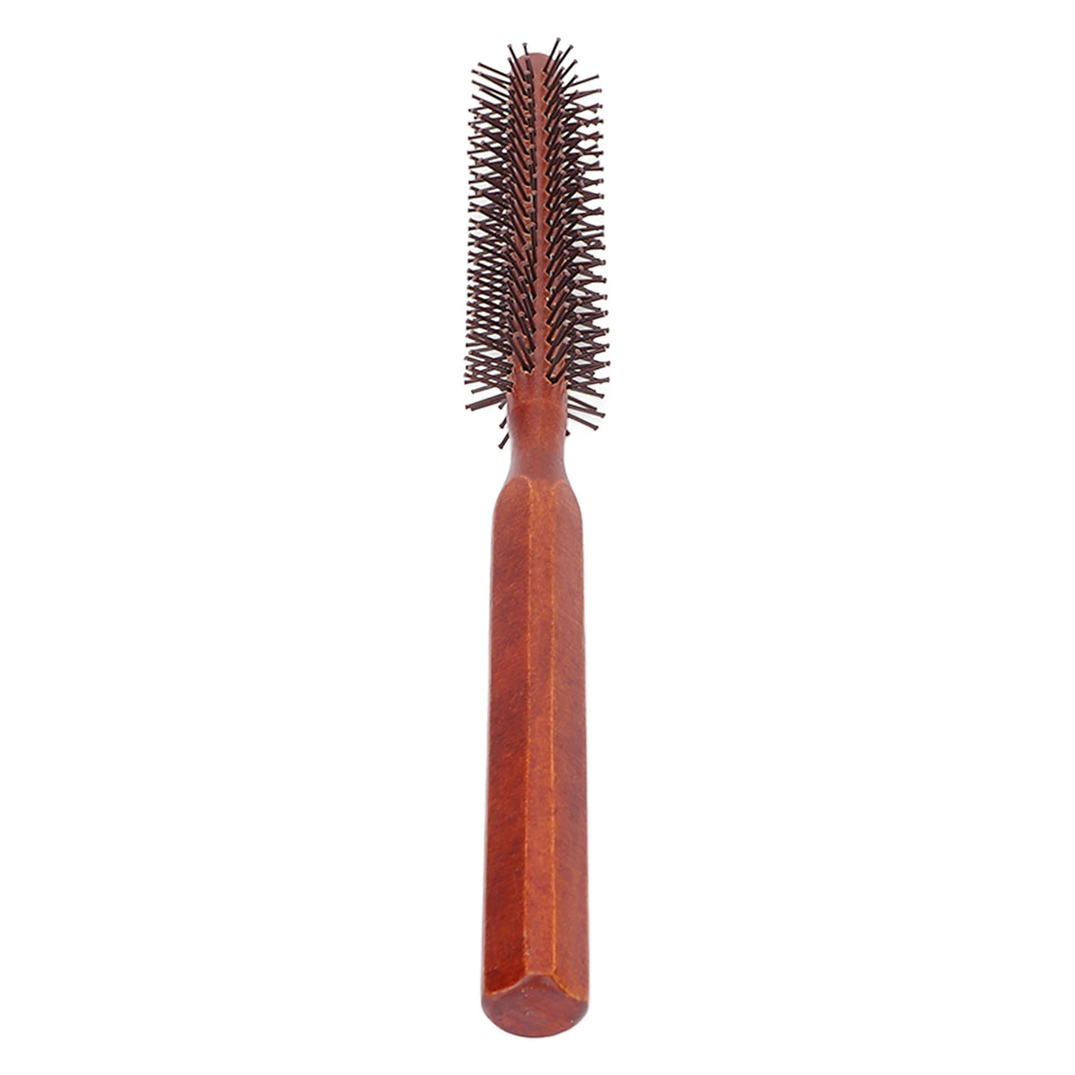 Round Styling Hair Brush Curling Roller Hairbrush Small Wood Brush Unisex for Blow Drying Home Use Curling Brush