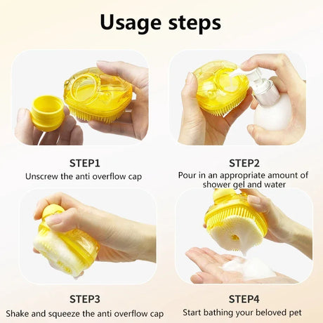 Silicone Soft Exfoliating Body Bath Shower Scrubber Loofah Brush Refillable Bath Brush Easy Foaming Massage Brush Bathroom Tools