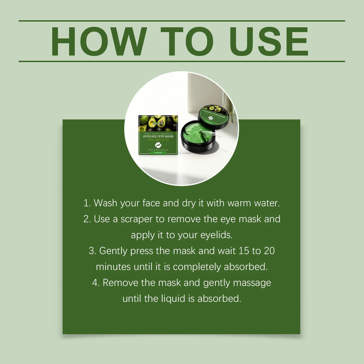 Hyaluronic Acid Eye Mask Under Eye Mask Anti Dark Circles Remove Eye Bags Improves Dullness Moisturizing Hydrating Eye Patches