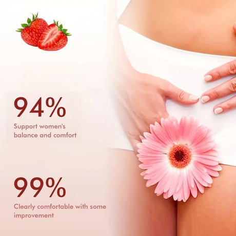30ml Yoni Oil, Strawberry Scented, Natural & Plant-Based, PH Balance, Odor Eliminator, Feminine Care, Moisturizer