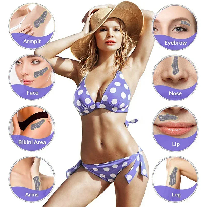 200g/400g Canning Hard Wax Beans For Men And Women Body Hair Removal Depilatory Wax For Wax Heater Kit For Wax Heater Machine