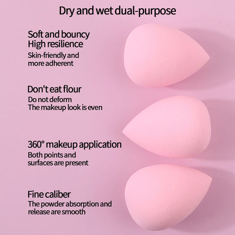 100/50/30/25/20/12PCS XL Super Affordable Large Soft Makeup Sponge Beauty Egg Set, No Powder Sticking Portable Makeup Tool