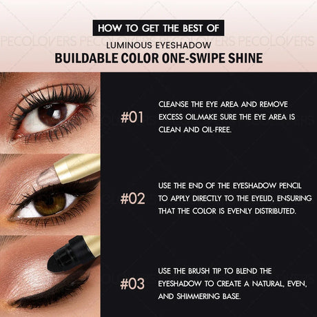 Pearlescent Green Color Highlighting Eyeshadow, Soft And Smooth Texture, Exclusive For Summer, Highlighting Eyeshadow