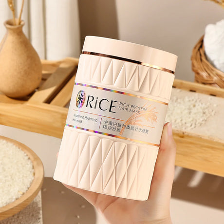 Rice Protein Dandruff Removal Fluffy Smooth Shampoo Amino Acid Dry Hair Conditioner Smooth Baked Oil Hair Mask Hair Care Set