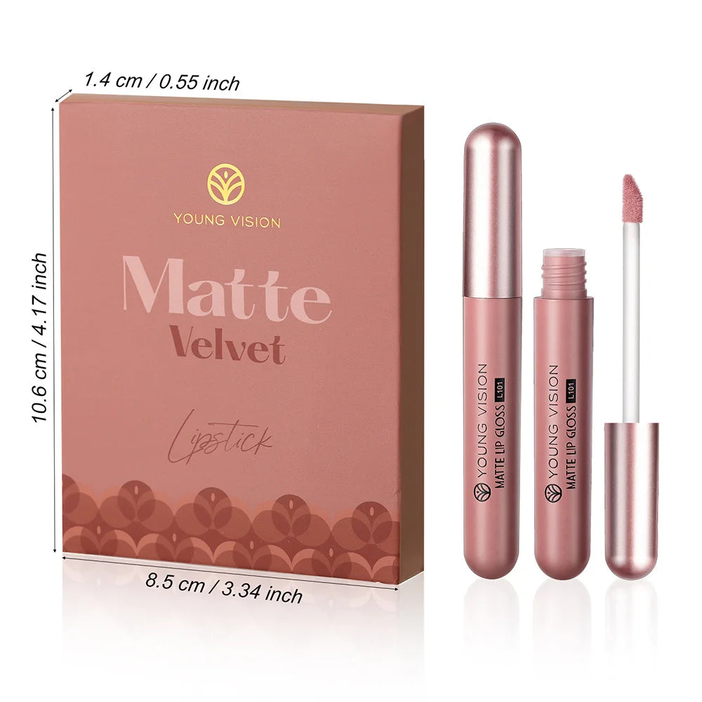 Set of 6 NonStick Cup Liquid lipstick , Long-Lasting Lip Gloss – Matte Finish Lip Gloss, Resistant to Fading