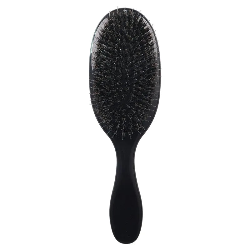 1PC Oval Boar Bristle & Nylon Hair Comb Mini Anti-static Hair Scalp Massage Comb Hairbrush Salon Hair Care Brush Styling Tool