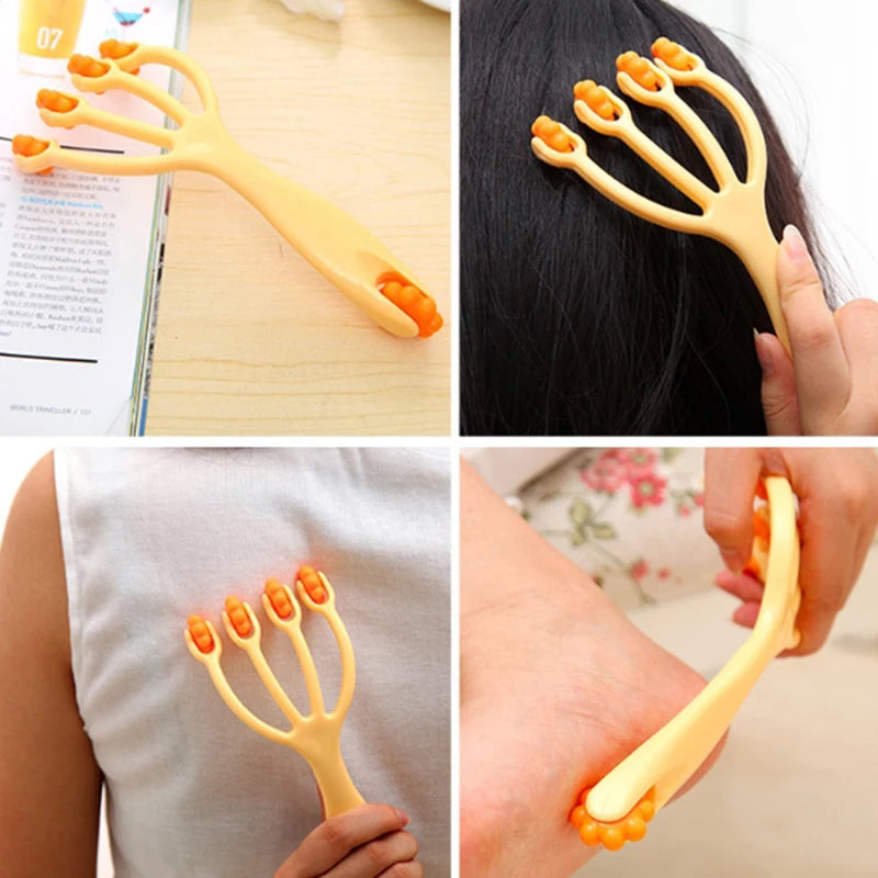 1PCS Five Wheel Ball Point Rolling Manual Massage For Waist Back Neck And Leg Head Massage And Slimming Spa To Release Fascia