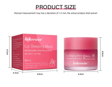 Hydrating Glowing Lip Balm Overnight Lip Mask Moisturizing Repair Cracked Lips Soften Fine Lines Mild Exfoliating Clear Dead Ski