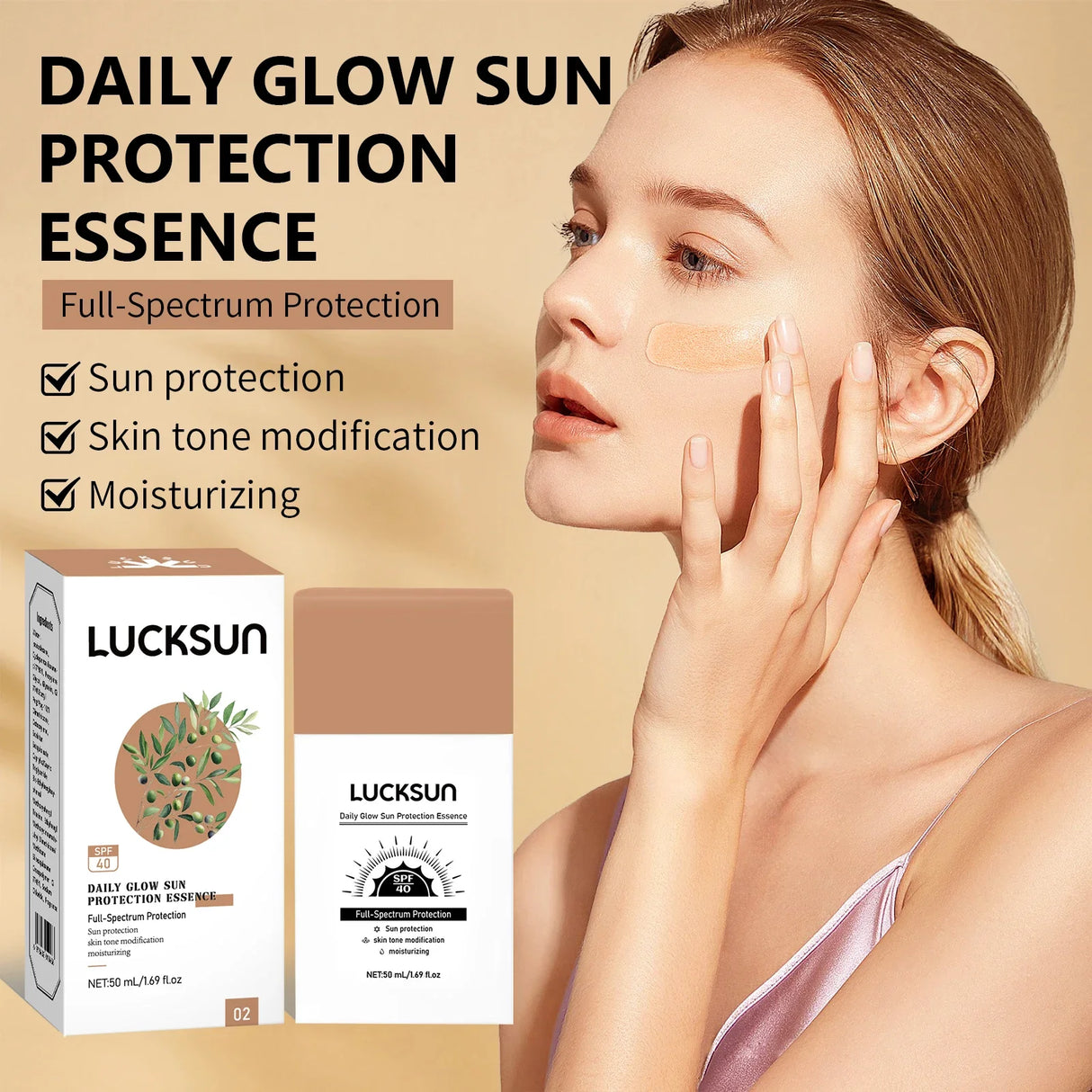 Liquid Foundation Cream Sunscreen High-coverage Moisturizing Oil-control Non-stick Sunscreen Waterproof Concealer Face Makeup