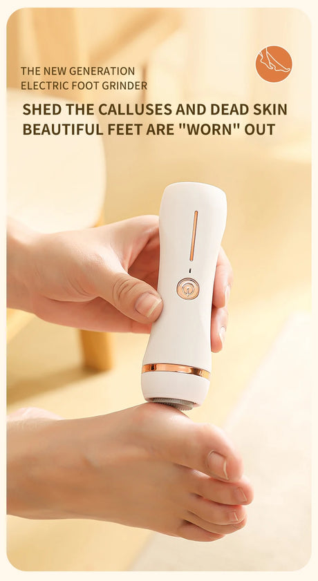 HOMEFISH Electric Foot Grinder Automatic Foot Callus Rubbing Pedicure Dead Skin Callus Remover for Foot Beauty Machine