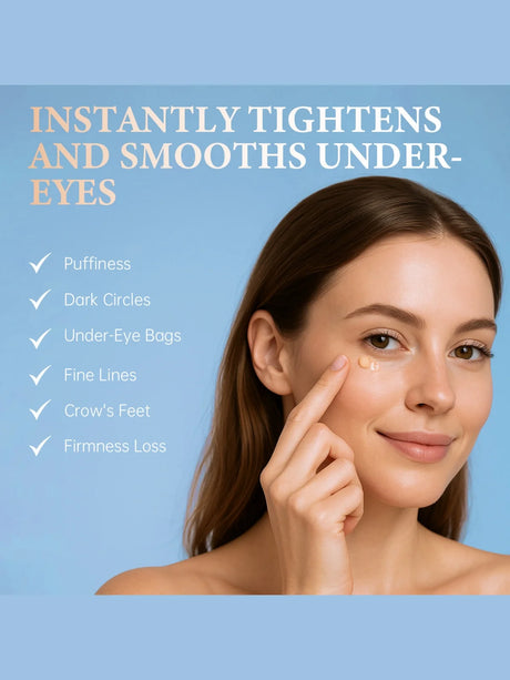 Pentapeptide Complex Instant Firming Eye Cream With Caffeine For Dark Circles Puffiness Repair Eye Serum Smooth Skin Care