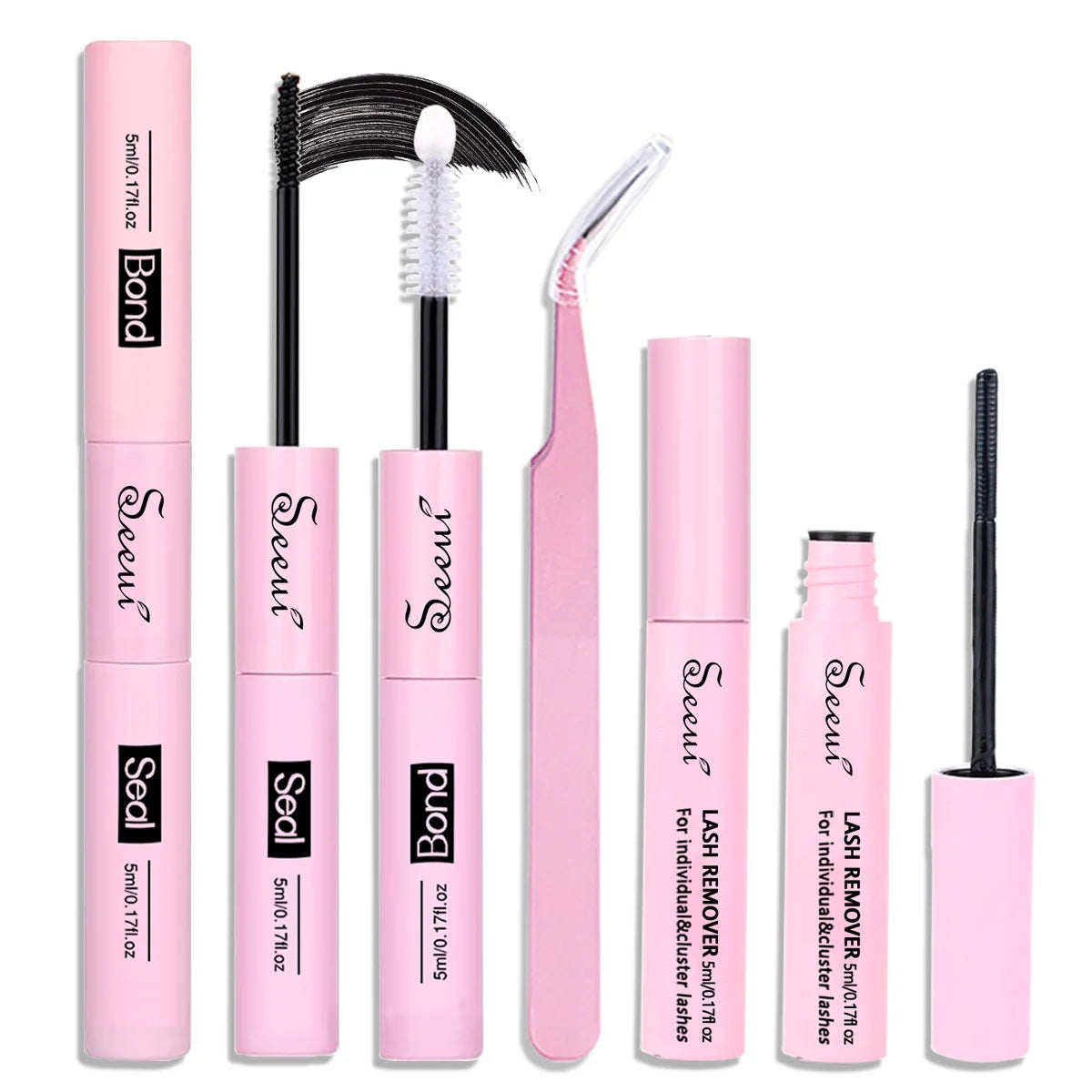 SEEUI DIY Eyelash Extension Bond & Seal Strong Hold Gentle Comfortable Lash Adhesive for All Day Wear For Use 2 in 1
