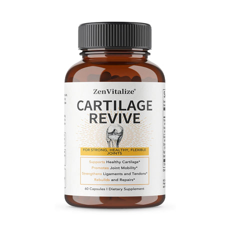 Cartilage Regeneration Supplement - Contains Type II Collagen, Glucosamine, MSM, Vitamin D3, Vitamin C - Promotes Joint Mobility
