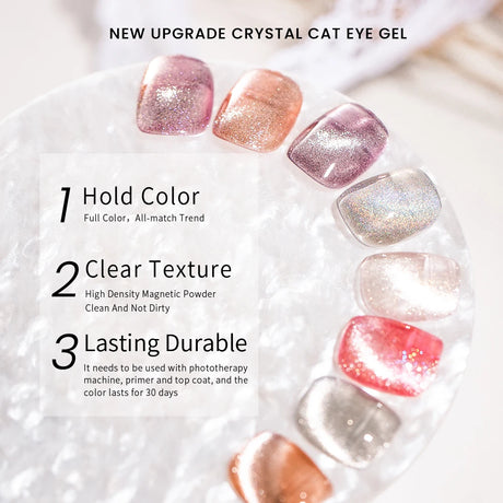 MAYCHAO Cat Eye Magnetic Gel Nail Polish Glitter Effect Semi Permanent Soak Off UV Gel Varnish Manicure For Nail Art