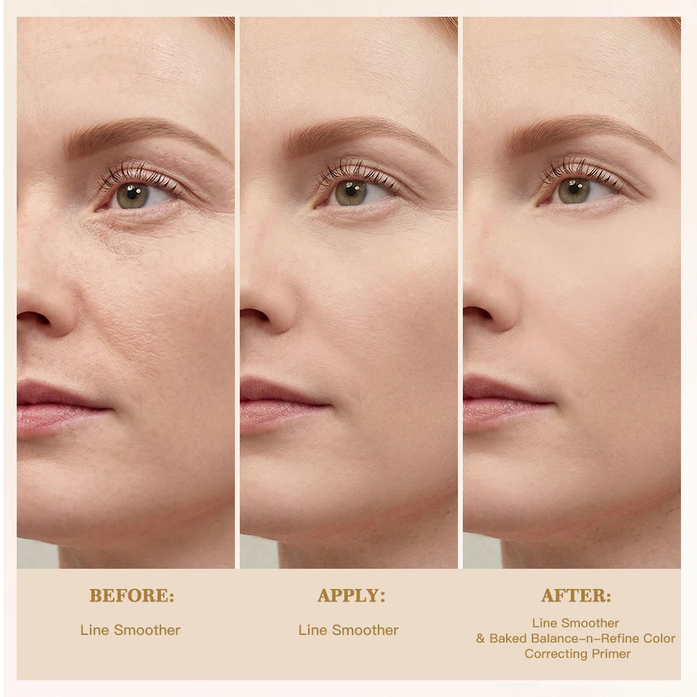 Smooth Fine Line Primer Soften Fine Lines Pores Natural Matte Finish Improve Dull Skin Deeply Hydration Silky Lightweight Primer