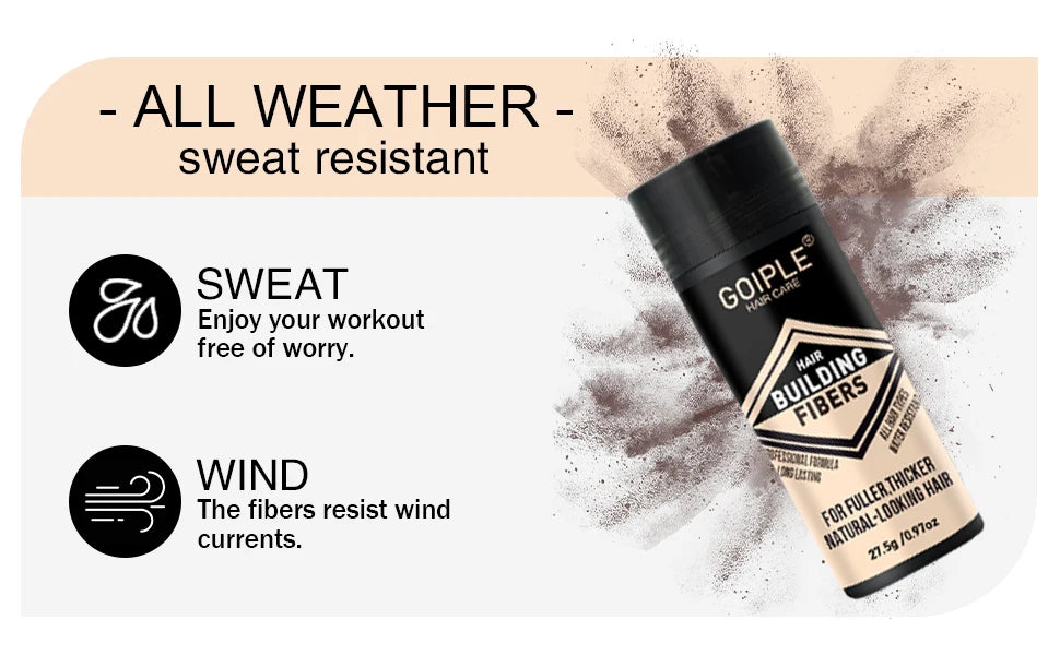 GOIPLE Hair Fiber Hold Spray Instant Volumizing Product Hair Building Fibers Powder Hairstyle Thickening Spray for Men and Women
