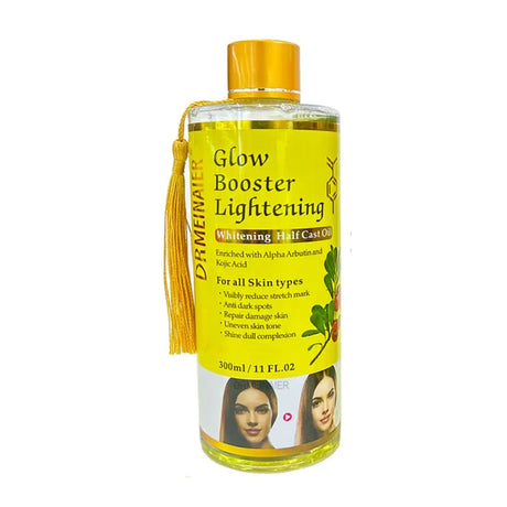 Facial Body Massage Oil Kojic Acid Whitening Serum Glow Booster Cast Oil Brightening Smoothing Body Face Skin Care Essence Oil