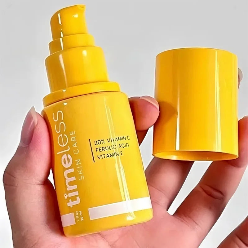 Timeless 20% Vitamin C Serum with Ferulic Acid & Vitamin E, Hydrating & Firming Face Serum, 30ml Antioxidant Skin Care
