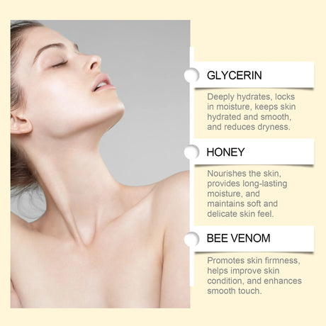 Bee Venom Skin Moisturizer Nourish Dryness Skin Anti Cellulite Firming Brightening Smoothing Body & Face Care Creams Non-Greasy