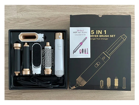 5 in 1 Hair Dryer Brush Hot Comb Set Professional Curling Iron Hair Straightener Styling Tool For Professional Hair Dryer
