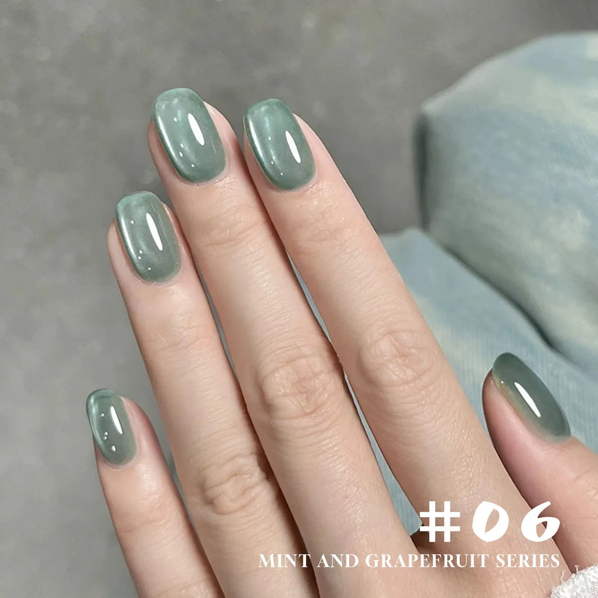 MN 12ML Selling Mint Mambo Gel Nail Polish ilky Green Blue-green Series Gel Polish Blue Nails Green Nail Summer Nail Spring Nail