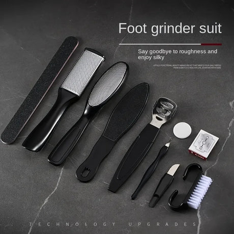 Stainless Steel Pedicure Tool Set Foot Care Kit Foot File Callus Remover Dead Skin Trimming Supplies For Home Personal Foot Spa Daily Maintenance