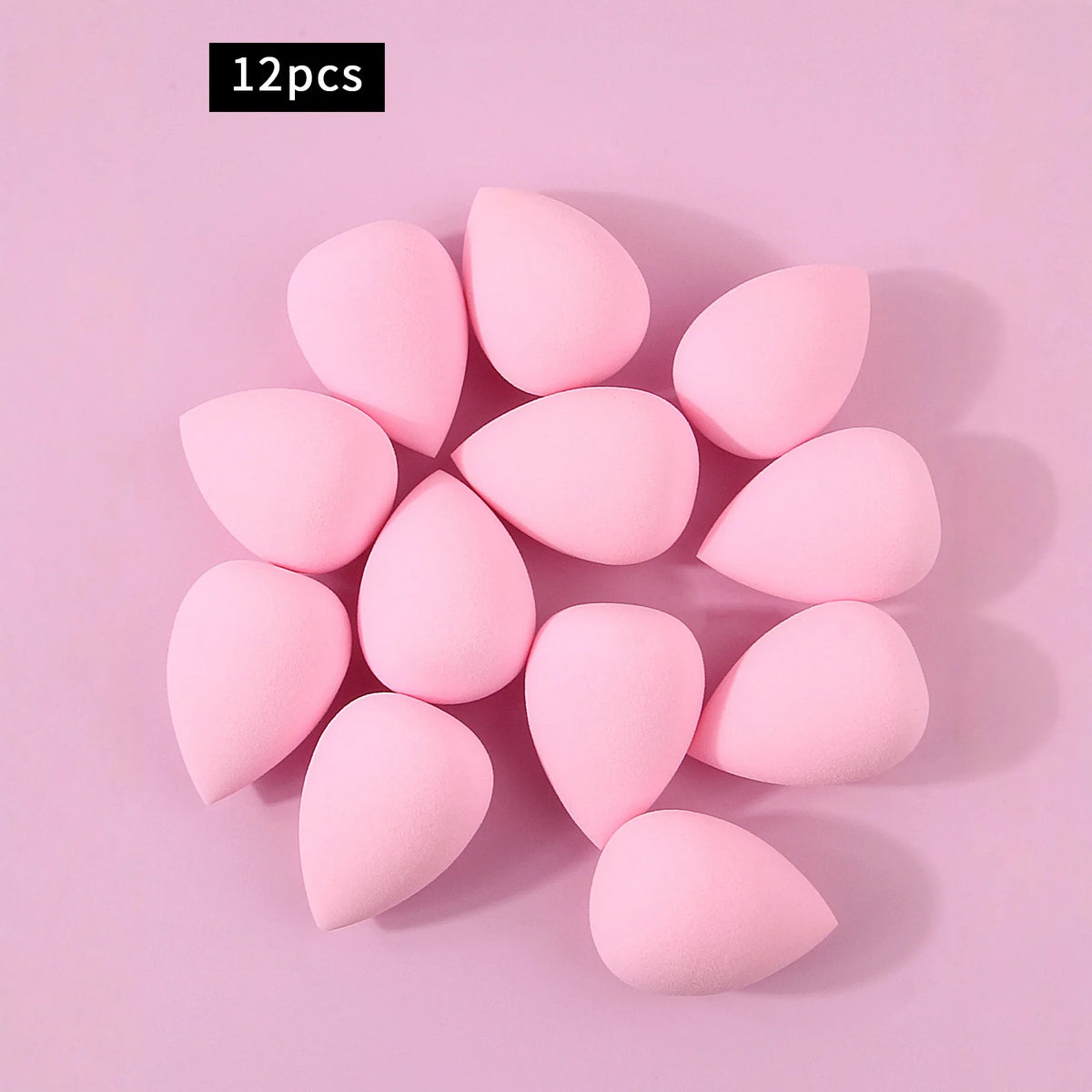 100/50/30/25/20/12PCS XL Super Affordable Large Soft Makeup Sponge Beauty Egg Set, No Powder Sticking Portable Makeup Tool