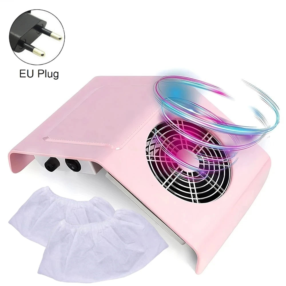 Nail Dust Collector Manicure Machine Tools Strong Power Nail Vacuum Cleaner With Remove Filter Nail Extractor Fan Nail Art Tool