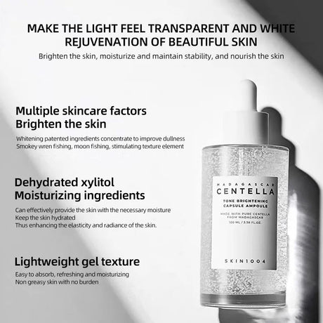 Centella Ampoule Essence Facial Moisturizing Brightening Acne Skin Care Korean Skincare