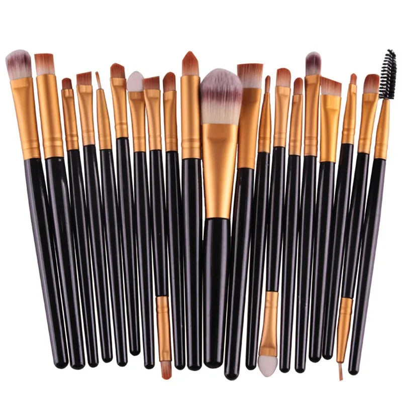 20Pcs Makeup Brush Set Beauty Makeup Concealer Brush Blush Loose Powder Brush Highlighter Foundation Eye Shadow Brush Tools
